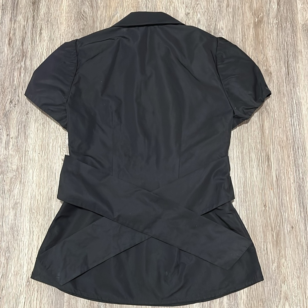 BCBGMAXAZRIA Puffy Sleeves Ruched Top​​​​ - Picture 8 of 13